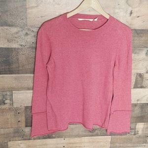 Soft Surroundings Tallulah tiered Bell sleeve Sweater sz S petite women